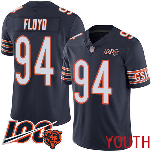 Chicago Bears Limited Navy Blue Youth Leonard Floyd Home Jersey NFL Football #94 100th Season